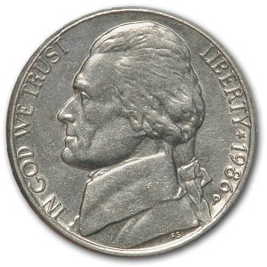 1986-P Jefferson Nickel BU 1986-P Jefferson Nickel BU